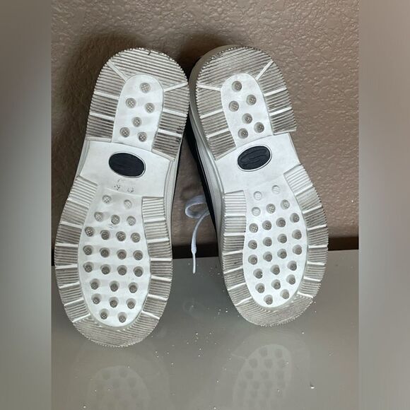 Vintage 90s Sketchers Platform Suede Shoe Size 1 - Picture 5 of 11